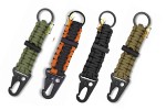 mini carabiner with paracord