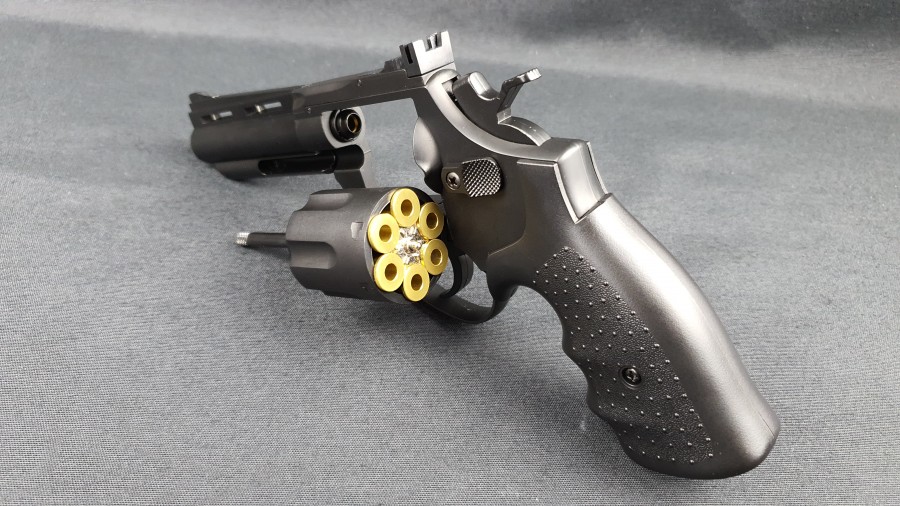 HFC HG131 4 Gas Revolver Airsoft Pistol ( Black / Imitation Woo