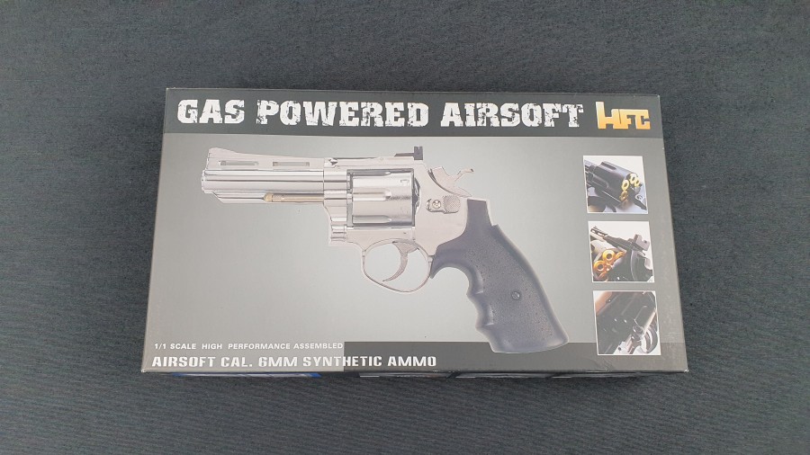 REVOLVER HFC GAS BLACK HG-132C - Revolveres - Tienda de Airsoft, replicas y  ropa militar con stock real .