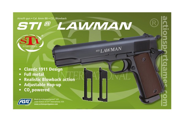 STI® Lawman 1911 co2 ASG + 2 Cargadores