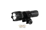 Tactical flashlight 80 lum rail mont