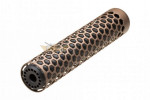 Action Army T10 Silencer with 14mm thread Tan