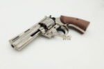Bruni 38 magnum nickelé revolver à blanc