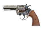 Bruni 38 magnum nickelé revolver à blanc