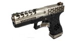 Pistola armorer works G17 Hex-cut plata negra