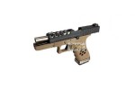 Armorer Works G17 HEX-Cut black/tan pistol 