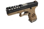 Pistolet Armorer Works G17 Hex-Cut tan/noire