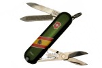Victorinox Green Classic folding knife with Spain flag